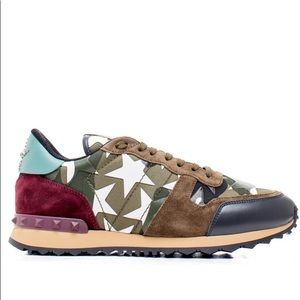 Limited Men Sz 9 (Euro Sz 42) Valentino Garavani Rockrunner Camo-star Multicolor